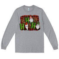 Heather Grey ho ho ho gnomes christmas Long Sleeve Tee - RanaPortraitStore