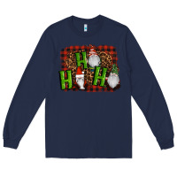 Navy ho ho ho gnomes christmas Long Sleeve Tee - RanaPortraitStore