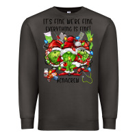 Smoke its fine were fine everything is fine cnacrew Premium Sweatshirt - FaDigitalArtStudio