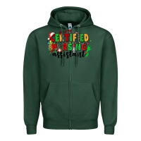 Sports Green certified nursing assistant Zipper Hoodie - CowGirlArtShop
