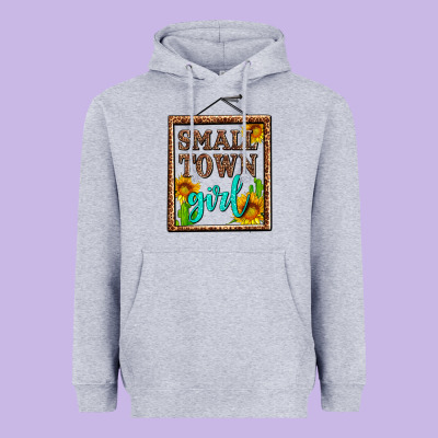 Small Town Girl Olivia Heavyweight Hoodie Designed By Oliviacreatesart