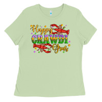 Matcha happy crawdi gras with crawfish Ladies Tee - Artiststas