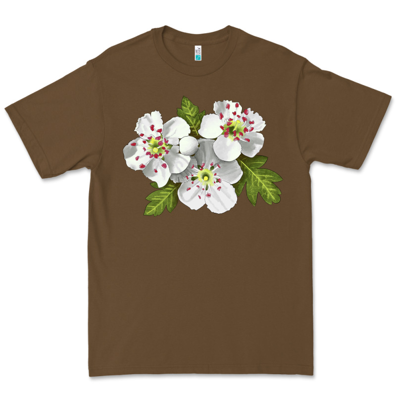 Hawthorn Flower Illustrations Premium Tee by LillyAllenDesigns | Teevron