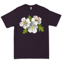 Plum Hawthorn Flower Illustrations Premium Tee - LillyAllenDesigns
