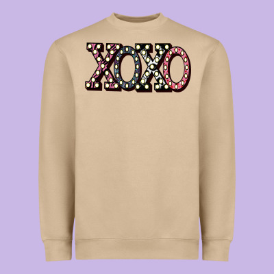 Xoxo Digital Valentines Day Heavyweight Sweatshirt Designed By Bettercallsaul
