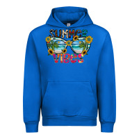Cobalt Summer Vibes Urban Hoodie - CowhideDigitalArt