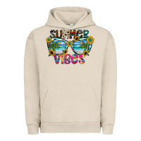 Pigment French Oak Summer Vibes Urban Hoodie - CowhideDigitalArt