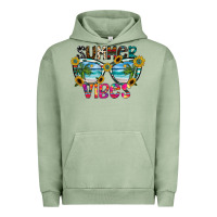 Pigment Oil Green Summer Vibes Urban Hoodie - CowhideDigitalArt