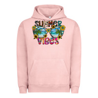 Pigment Salmon Summer Vibes Urban Hoodie - CowhideDigitalArt