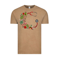 Vintage Coffee custom name christmas stethoscope Vintage Tee - MaliasSmallBusiness