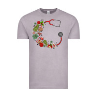 Vintage Zinc custom name christmas stethoscope Vintage Tee - MaliasSmallBusiness