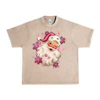 French Oak pink christmas santa claus Urban Heavy Tee - MaliasSmallBusiness