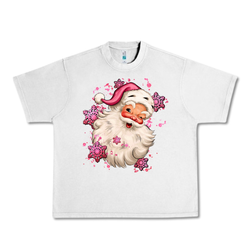 Pink Christmas Santa Claus Urban Heavy Tee by MaliasSmallBusiness | Teevron