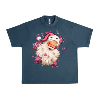 Midnight Navy pink christmas santa claus Urban Heavy Tee - MaliasSmallBusiness