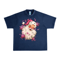 Navy pink christmas santa claus Urban Heavy Tee - MaliasSmallBusiness
