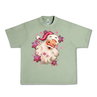 Oil Green pink christmas santa claus Urban Heavy Tee - MaliasSmallBusiness