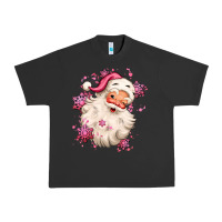 Pigment Black pink christmas santa claus Urban Heavy Tee - MaliasSmallBusiness