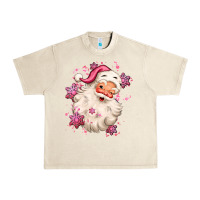 Sandshell pink christmas santa claus Urban Heavy Tee - MaliasSmallBusiness
