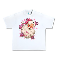 White pink christmas santa claus Urban Heavy Tee - MaliasSmallBusiness