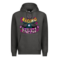 Charcoal Heather Racing mom Mother's Day Premium Hoodie - HowdyJamesFarm