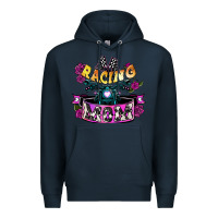 Navy Racing mom Mother's Day Premium Hoodie - HowdyJamesFarm