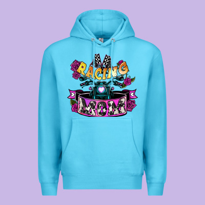 Racing Mom Mother's Day Premium Hoodie Designed By Howdyjamesfarm