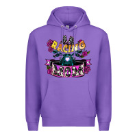 Purple Racing mom Mother's Day Premium Hoodie - HowdyJamesFarm
