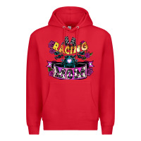 Red Racing mom Mother's Day Premium Hoodie - HowdyJamesFarm