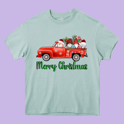 Merry Christmas Truck Gnomes Heavy Core Tee Designed By Adodesignshop