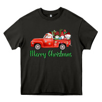 Asphalt merry christmas truck gnomes Heavy Core Tee - AdoDesignShop
