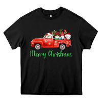 Black merry christmas truck gnomes Heavy Core Tee - AdoDesignShop