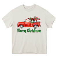 Cream merry christmas truck gnomes Heavy Core Tee - AdoDesignShop