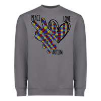 Storm Peace Love Autism Heavyweight Sweatshirt - Bettercallsaul