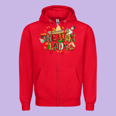 Cinco De Mayo The Wax Lady Zipper Hoodie Designed By Cowgirlartshop