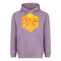 Lavender honeycomb fa element Heavyweight Hoodie - FaDigitalArtStudio