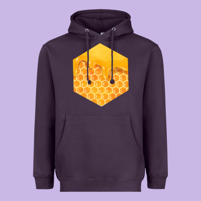 Honeycomb Fa Element Heavyweight Hoodie Designed By Fadigitalartstudio