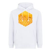White honeycomb fa element Heavyweight Hoodie - FaDigitalArtStudio