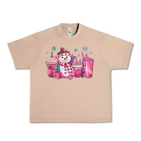 Burro pink christmas snowman coffee cups Urban Heavy Tee - MaliasSmallBusiness