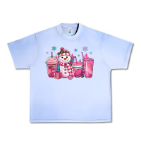 Grape Ice pink christmas snowman coffee cups Urban Heavy Tee - MaliasSmallBusiness