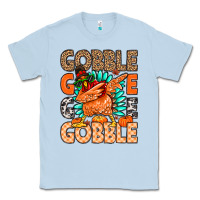 Dusty Blue Gobble Gobble Gobble Classic Tee - MaliasSmallBusiness
