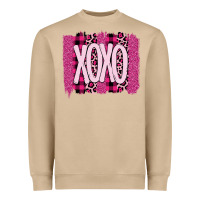 Mushroom Love Xoxo Brushstrokes Valentines Heavyweight Sweatshirt - Bettercallsaul