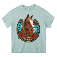 Arona western horseshoe horse roses gemstone Heavy Core Tee - Artiststas