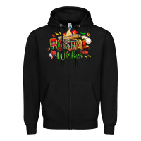 Black cinco de mayo postal worker Zipper Hoodie - CowGirlArtShop