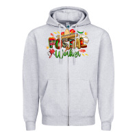 Heather Grey cinco de mayo postal worker Zipper Hoodie - CowGirlArtShop