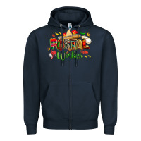 Navy cinco de mayo postal worker Zipper Hoodie - CowGirlArtShop
