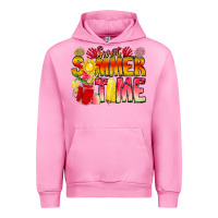 Fuchsia Pink Sweet Summer Time Urban Hoodie - CowhideDigitalArt