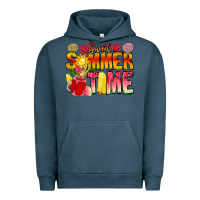 Pigment Midnight Navy Sweet Summer Time Urban Hoodie - CowhideDigitalArt