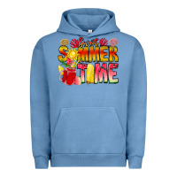 Pigment Pebble Blue Sweet Summer Time Urban Hoodie - CowhideDigitalArt
