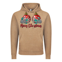 Vintage Coffee merry christmas Vintage Hoodie - MaliasSmallBusiness