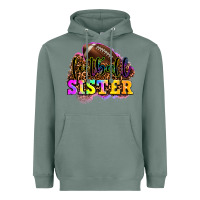 Sage football sister Heavyweight Hoodie - OliviaCreatesArt
